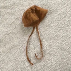 Briar handmade 0-3m brimmed linen bonnet